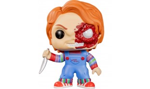 Child's Play - Chucky Half Battle Damaged US Exclusive Pop! Vinyl