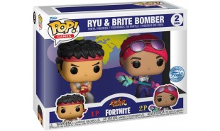 Street Fighter x Fortnite - Ryu & Brite Bomber US Exclusive Pop! 2-Pack