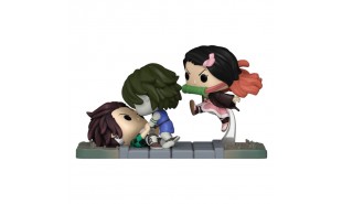 Demon Slayer - Tanjiro & Nezuko Vs Temple Demon US Exclusive Pop! Moment