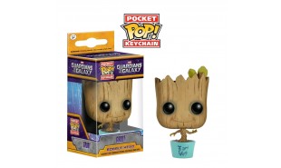 Guardians of the Galaxy - Baby Groot in Teal Pot Pocket Pop! Keychain