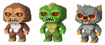 Rampage - George, Lizzie & Ralph 8-bit US Exclusive Pop! Vinyl 3-pack