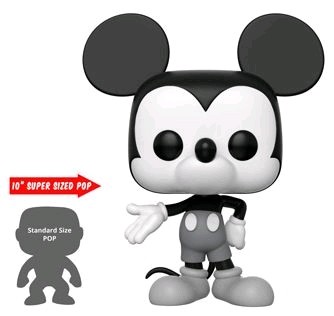 Mickey Mouse - 90th Mickey Mouse Black & White US Exclusive 10" Pop! Vinyl