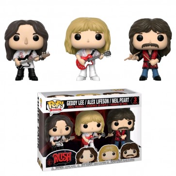 Rush - Geddy Lee, Alex Lifeson & Neil Peart Pop! Vinyl 3-pack