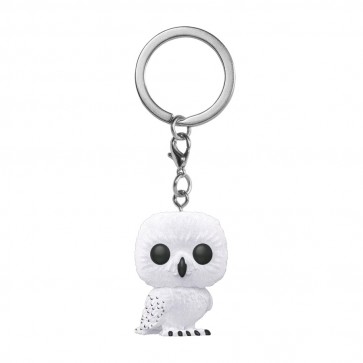 Harry Potter - Hedwig Flocked Pocket Pop! Keychain