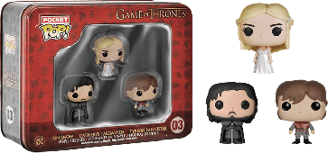 Game of Thrones - Jon Snow, Tyrion & Daenerys Pocket Pop! 3-Pack Tin