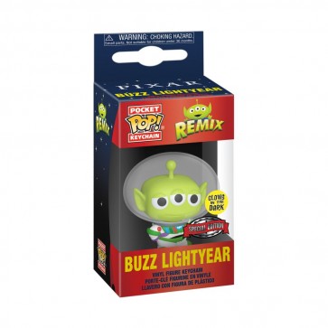 Pixar - Alien Remix Buzz Glow US Exclusive Pocket Pop! Keychain