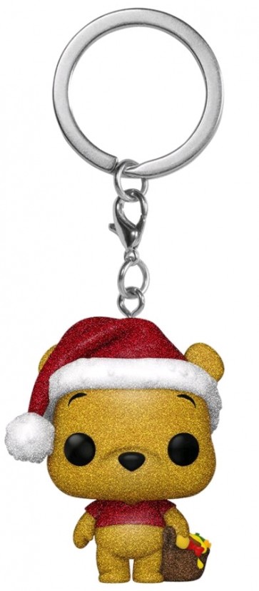 Winnie the Pooh - Winnie the Pooh Diamond Glitter Holiday US Exclusive Pocket Pop! Keychain