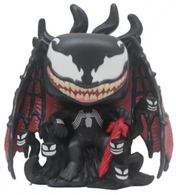 Venom - Venom on Throne Glow US Exclusive Pop! Deluxe