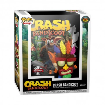 Crash Bandicoot - Crash with Aku Aku Mask US Exclusive Pop! Cover