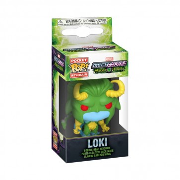 Marvel Mech Strike Monster Hunters - Loki Pocket Pop! Keychain