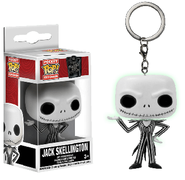 The Nightmare Before Christmas - Jack Skellington Glow Pocket Pop! Keychain