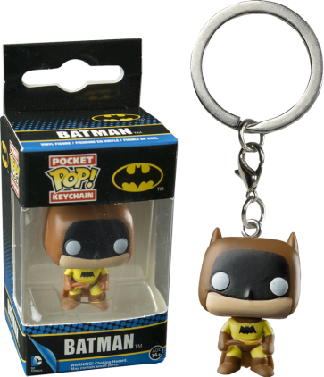 Batman - 75th Anniversary Yellow Pocket Pop! Keychain