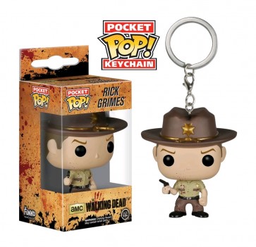 The Walking Dead - Rick Bloody Pocket Pop! Keychain