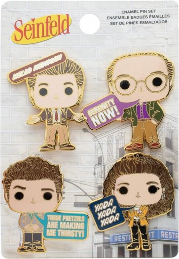 Seinfeld - Pop! & Quotes Enamel Pin 4-pack