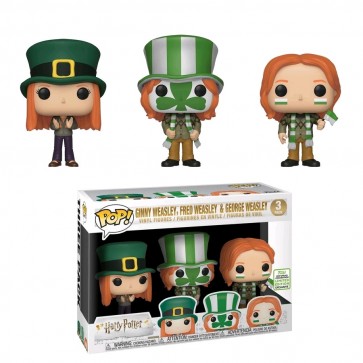 Harry Potter - Ginny, Fred & George Weasley World Cup Pop! Vinyl 3-Pack ECCC 2019