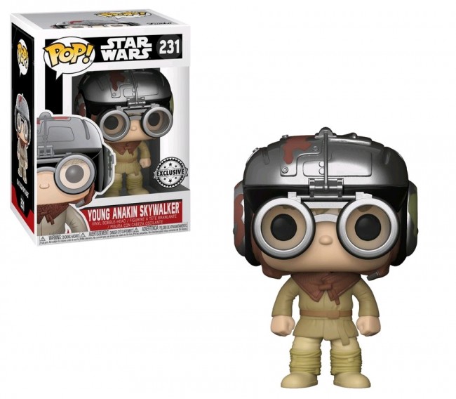 Star Wars Young Anakin Skywalker Podracer US Exclusive Pop Vinyl