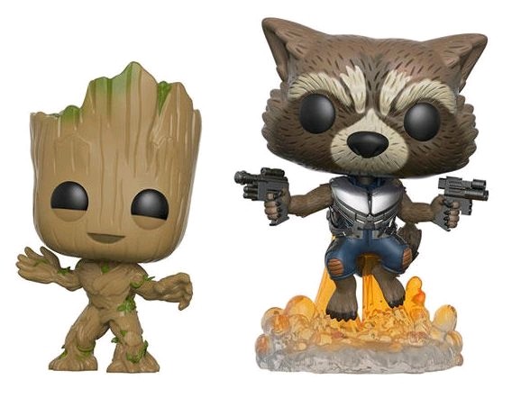 Guardians of the Galaxy Vol. 2 Groot Rocket US Exclusive Pop Vinyl 2 Pack POP Vinyls in Australia