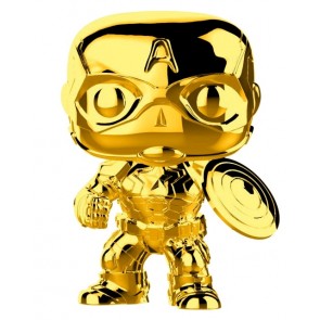 Marvel Studios 10th Anniversary - Captain America Gold Chrome Pop! Vinyl