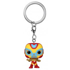 Iron Man - Luchadore Iron Man Pocket Pop! Keychain