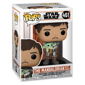 Star Wars: The Mandalorian - Mandalorian with Grogu Pop! Vinyl