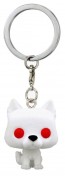 Game of Thrones - Ghost Flocked US Exclusive Pocket Pop! Keychain