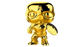 Marvel Studios 10th Anniversary - Captain America Gold Chrome Pop! Vinyl