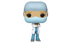Pop! Heroes - Front Line Worker Female #1 Blue Pop! Vinyl