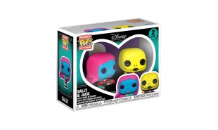 The Nightmare Before Christmas - Jack & Sally Black Light US ExcPocket Pop! Keychain 2-Pack