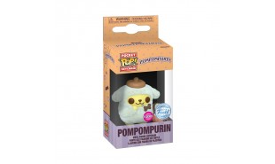 Sanrio - Pompompurin (Halloween) US Exclusive Flocked Pop! Keychain