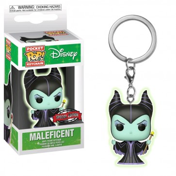 Sleeping Beauty - Maleficent Glow US Exclusive Pocket Pop! Keychain