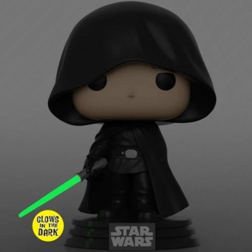 Star Wars: The Mandalorian - Luke Skywalker Hooded Glow US Exclusive Pop! Vinyl