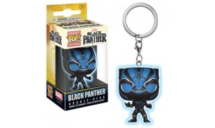 Black Panther - Black Panther Blue Glow Pocket Pop! Keychain