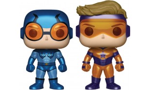 DC Comics - Blue Beetle & Booster Gold Metallic US Exclusive Pop! Vinyl 2-pack