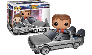 Back to the Future - Delorean Car with Marty McFly Pop! Ride