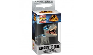Jurassic World 3: Dominion - Velociraptor (Blue) Pocket Pop! Keychain