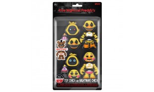 Five Nights at Freddy's - Nightmare Chica & Toy Chica Snap Figure 2-Pack
