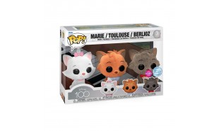 Disney 100th - Aristocats Flocked US Exclusive Pop! Vinyl 3-Pack