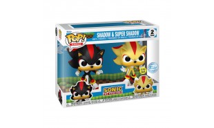 Sonic - Shadow & Super Shadow US Exclusive Glow Pop! Vinyl 2-Pack