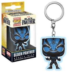 Black Panther - Black Panther Blue Glow Pocket Pop! Keychain