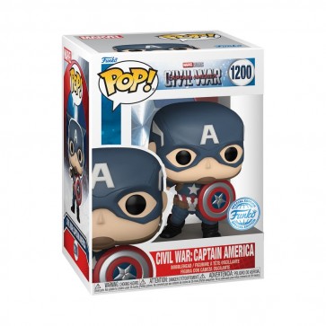 Captain America 3: Civil War - Captain America US Exclusive Build-A-Scene Pop! Vinyl