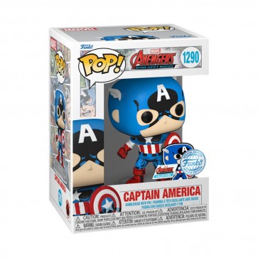 Marvel Comics - Captain America 60th Anniversary (with Pin) US Exclusive Pop! Vinyl