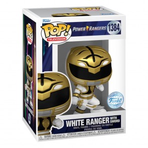 Power Rangers 30th Anniversary - White Ranger with Sword US Exclusive Pop! Vinyl