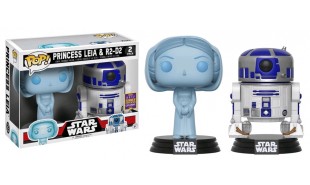 Star Wars - Leia Hologram & R2-D2 2Pk Pop! Vinyl SDCC 2017