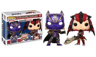 Marvel vs Capcom - Black Panther & Monster Hunter Pop! Vinyl 2-pack