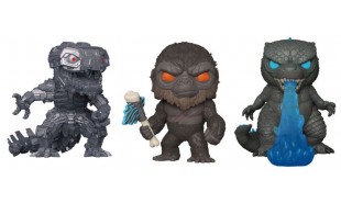 Godzilla Vs Kong - Kong, Godzilla & Mechagodzilla US Exclusive Pop! 3-Pack