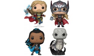Thor 4: Love and Thunder - Thor, Mighty Thor, Valkyrie & Gorr US Exclusive Pop! 4-Pack