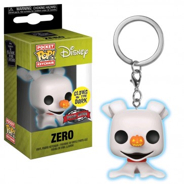 The Nightmare Before Christmas - Zero Glow Pocket Pop! Keychain