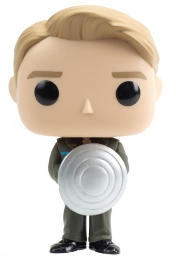 Captain America: The First Avenger - Cap with Prototype Shield Metallic US Exc Pop! Vinyl