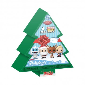 Rudolph - Tree Holiday US Exclusive Pocket Pop! 4-Pack Box Set