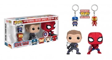 Captain America 3: Civil War - Pop! Vinyl Figure 4-Pack